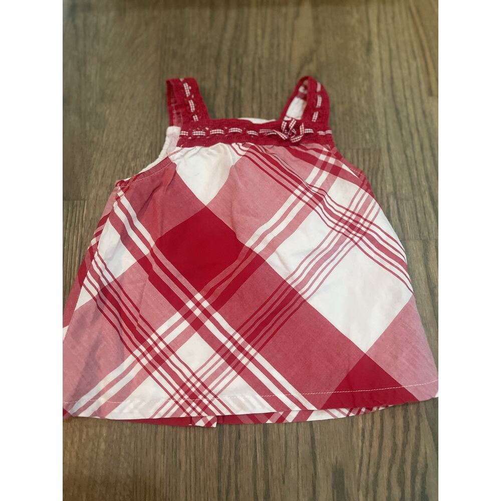 Janie & Jack AMERICAN PICNIC RED‎ plaidtunic Top/ Dress 12-18 Month